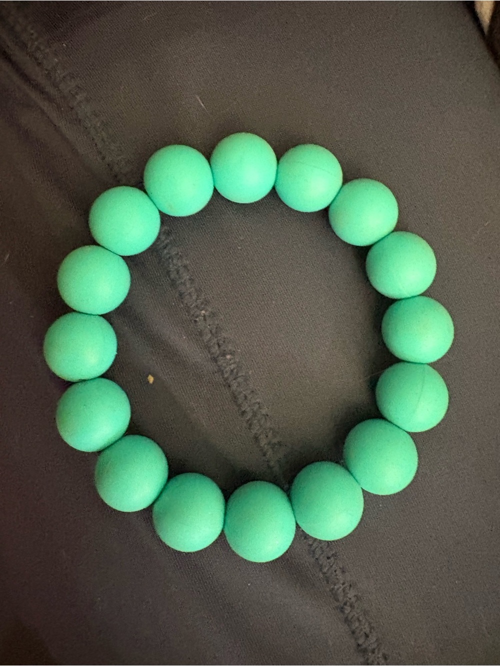 Kids Teething Bead Bracelet - Mint Green